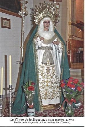 POSTAL A1260: La Virgen de la Esperanza. Ermita de la Virgen de la Rosa en Montilla, Cordoba