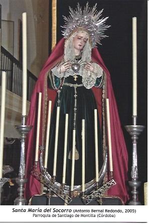 POSTAL A1257: Santa Maria del Socorro. Parroquia de Santiago de Montilla, Cordoba