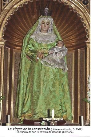 POSTAL A1249: La Virgen de la Concepcion. Parroquia de San Sebastian de Montilla, Cordoba