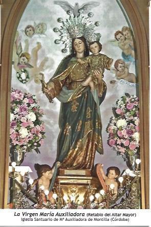 POSTAL A1248: La Virgen Maria Auxiliadora, Montilla, Cordoba