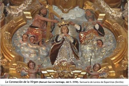 POSTAL A1246: La Coronacion de la  Virgen. Santuario de Loreto de Espartinas de Sevilla
