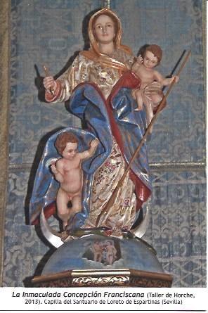 POSTAL A1244: La Inmaculada Concepcion Franciscana. Santuario de Loreto de Espartinas de Sevilla