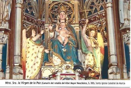 POSTAL A1286: La Virgen de la Paz. Catedral de Murcia