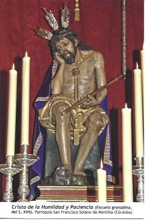 POSTAL A1281: Cristo de la Humildad y Paciencia. Parroquia San Francisco Solano de Montilla, Cordoba