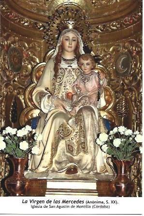 POSTAL A1273: La Virgen de las Mercedes. Iglesia de San Agustin de Montilla, Cordoba