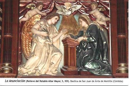 POSTAL A1272: La Anunciacion. Basilica de San Juan de Avila de Montilla, Cordoba