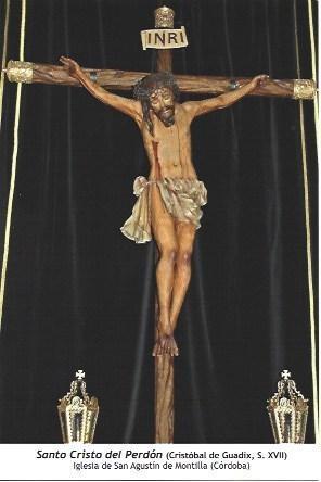 POSTAL A1270: Santo Cristo del Perdon. Iglesia de San Agustin de Montilla, Cordoba
