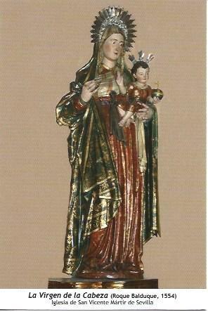 POSTAL A1212: La Virgen de la Cabeza. Iglesia de San Vicente Martir de Sevilla