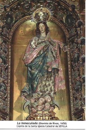 POSTAL A1210: La Inmaculada. Capilla de la Santa Iglesia de la Catedral de Sevilla