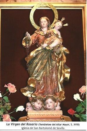 POSTAL A1203: La Virgen del Rosario. Iglesia de San Bartolome de Sevilla