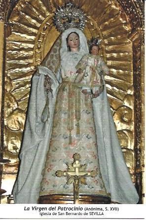 POSTAL A1199: La Virgen del Patrocinio. Iglesia de San Bernardo de Sevilla