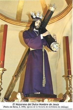 POSTAL A1216: El Nazareno del Dulce Nombre de Jesus. Iglesia de la Victoria de Archidona de Malaga