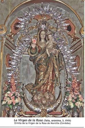 POSTAL A1239: La Virgen de la Rosa. Ermita de Montilla, Cordoba