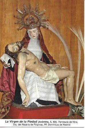 POSTAL A1236: La Virgen de la Piedad. Parroquia de los Dominicos de Madrid
