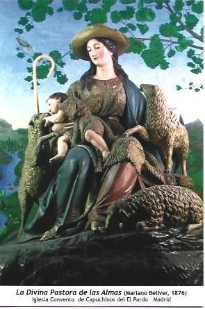 POSTAL A1235: La Divina Pastora de las Almas. Convento de Capuchinos de El Pardo, Madrid
