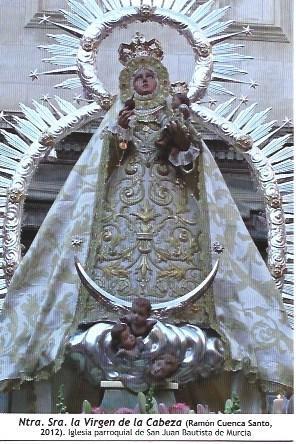 POSTAL A1234: La Virgen de la Cabeza. Iglesia de San Juan Bautista de Murcia