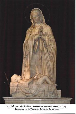 POSTAL A1290: Virgen de Belen. Parroquia de la Virgen de Belen de Barcelona