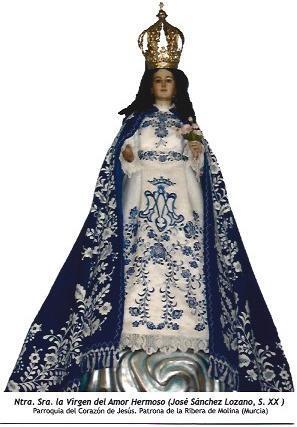 POSTAL A1225: La Virgen del Amor Hermoso. Patrona de la Ribera de Molina, Murcia