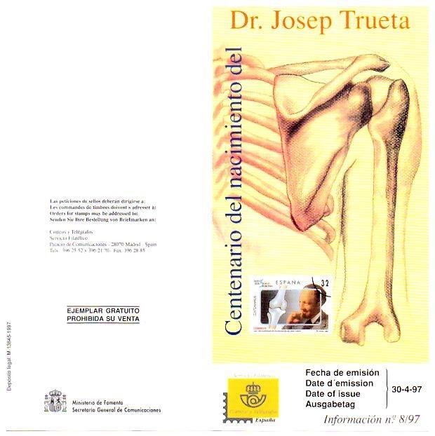 DIPTICO 6630: Centenario del nacimiento del Doctor Josep Trueta