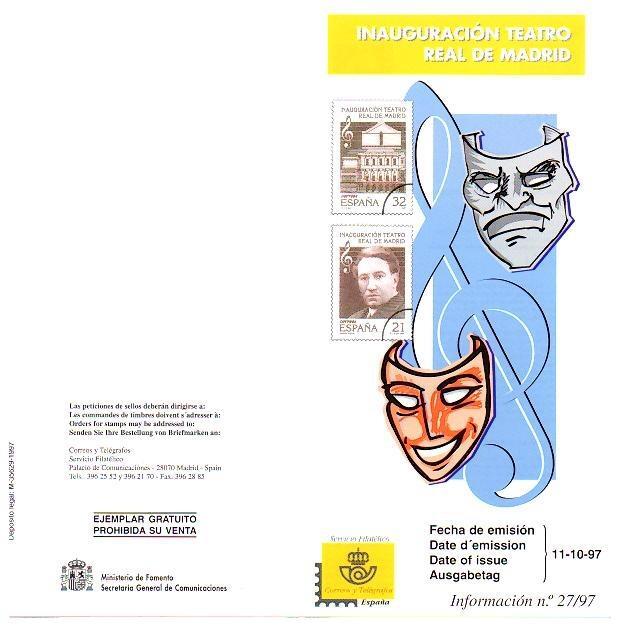 DIPTICO 6613: Inauguracion del Teatro Real de Madrid