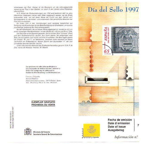 DIPTICO 6602: Dia del Sello 1997