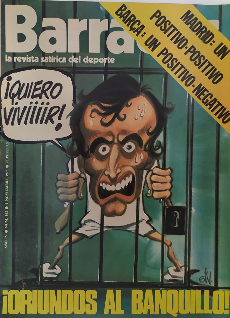Revista: BARRABAS, Año IV, Numero 162: Oriundos al banquillo (4 noviembre 1975) Incluye poster Chica rubia