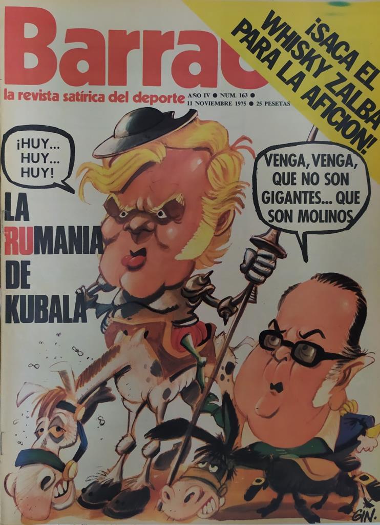 Revista: BARRABAS, Año IV, Numero 163: La Rumania de Kubala (11 noviembre 1975) Incluye poster Chica bikini ingles