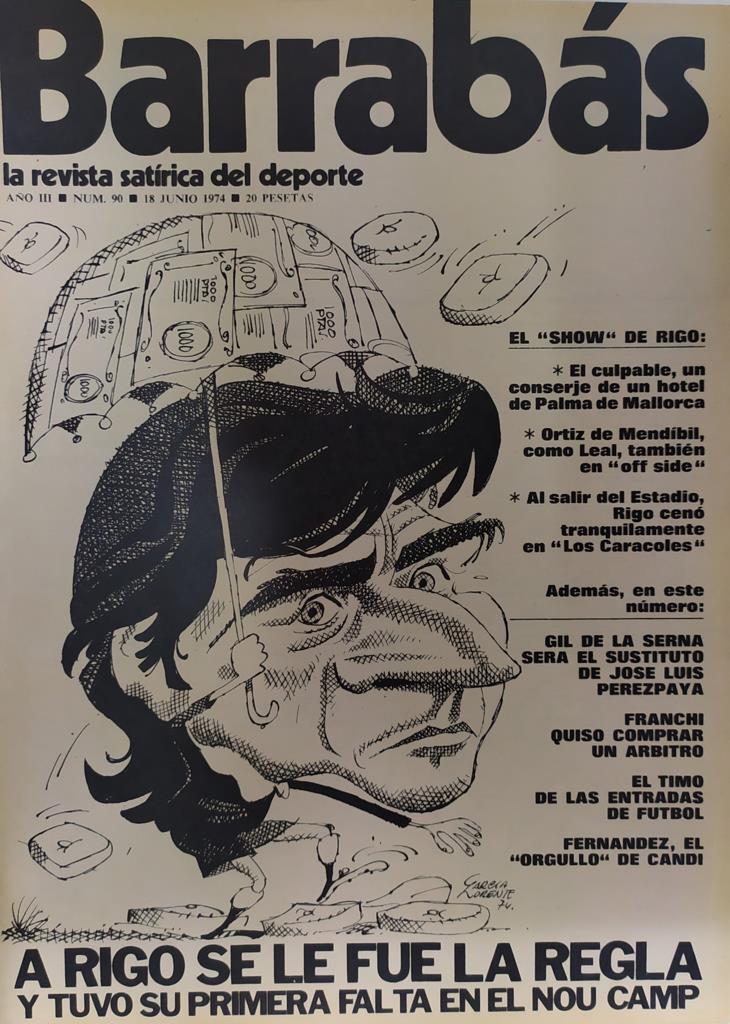 Revista: BARRABAS, Año III, Numero 090: A rigo se le fue la regla (18 junio 1974) Incluye poster Rembrandt Leccion de anatomia