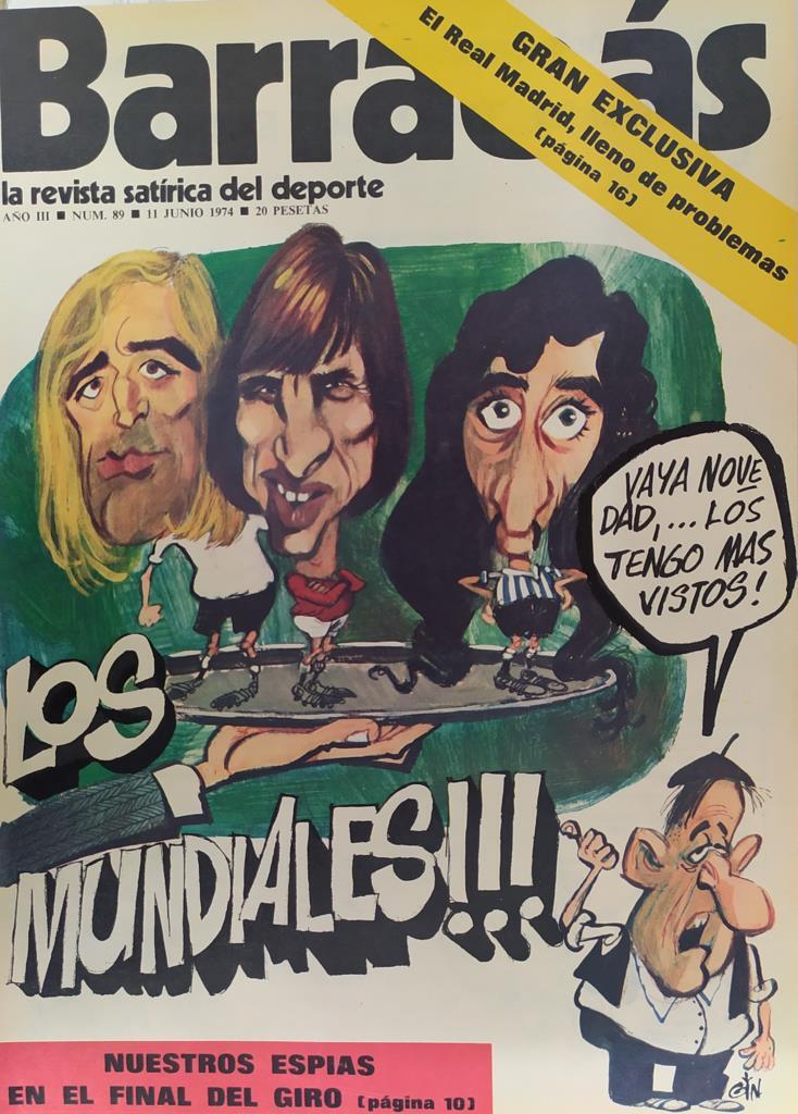 Revista: BARRABAS, Año III, Numero 089: Los mundiales (11 junio 1974) Incluye poster Goya los fusilamientos