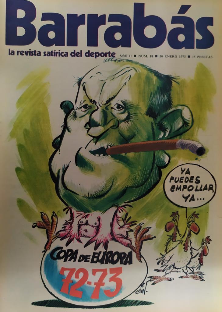 Revista: BARRABAS, Año II, Numero 018: Copa de europa 72-73 (30 enero 1973) Incluye poster Pepita, chica Elche F.C.