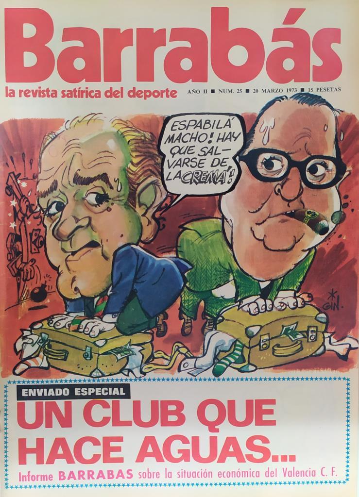 Revista: BARRABAS, Año II, Numero 025: Un club que hace aguas (20 marzo 1973) Incluye poster La Juanita, chica Real Santander
