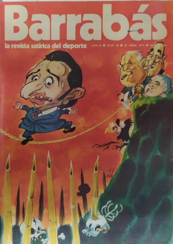 Revista: BARRABAS, Año II, Numero 028: Cuerda floja (10 abril 1973) Incluye poster La tecleta, chica C.G. Tarragona