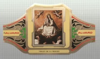 VITOLA fabrica de tabacos ALVARO: Virgen de la Merced, Zurbaran