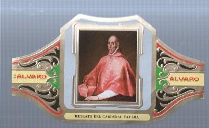 VITOLA fabrica de tabacos ALVARO: Retrato del Cardenal Tavera, El Greco