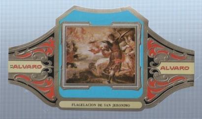 VITOLA fabrica de tabacos ALVARO: Flagelacion de San Jeronimo, Valdes Leal