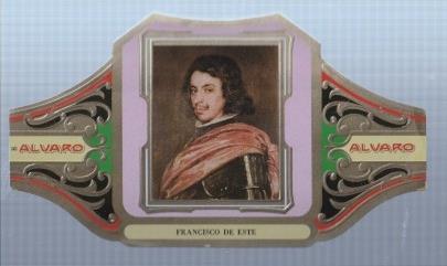 VITOLA fabrica de tabacos ALVARO: Francisco de Este, Velazquez
