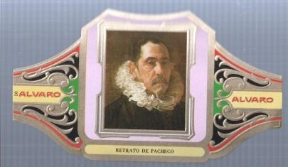 VITOLA fabrica de tabacos ALVARO: Retrato de Pacheco, Velazquez