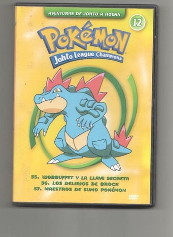 DVD: Pokemon Johto League Champions - Aventuras de Johto a Hoenn 12 (contiene los capitulos de 35 a 37)