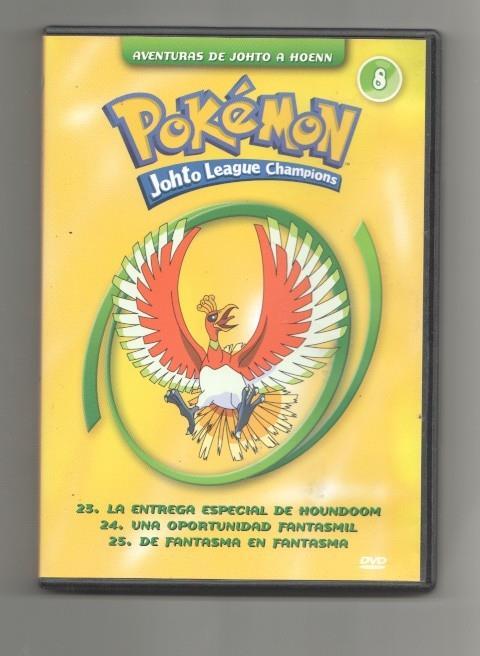 DVD: Pokemon Johto League Champions - Aventuras de Johto a Hoenn 08 (contiene los capitulos de 23 a 25)