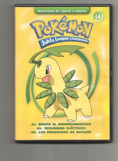 DVD: Pokemon Johto League Champions - Aventuras de Johto a Hoenn 14 (contiene los capitulos de 41 a 43)