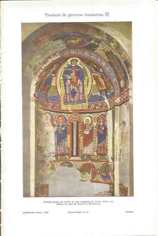 LAMINA V05130: Pintura del abside de San Clemente de Taull