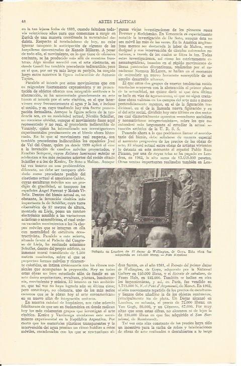 LAMINA V05160: Subasta en Londres El duque de Wellington por Goya