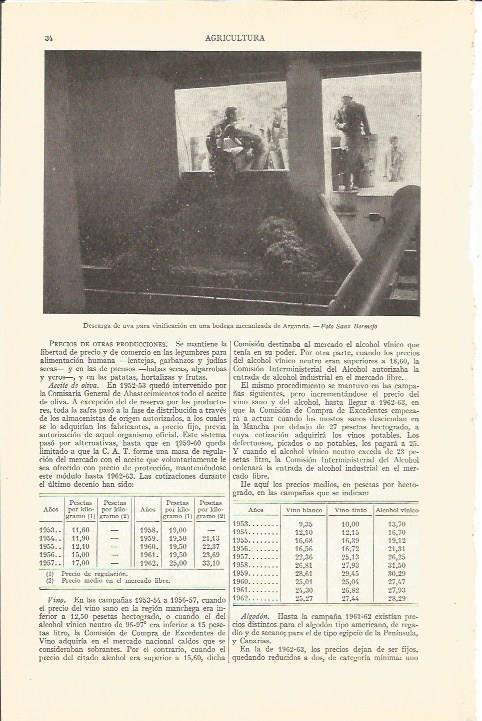 LAMINA V05158: Descarga de uva en bodega, Arganda