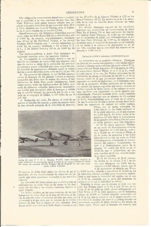 LAMINA V05151: Avion de caza V.T.O.L. Hawker P-1127
