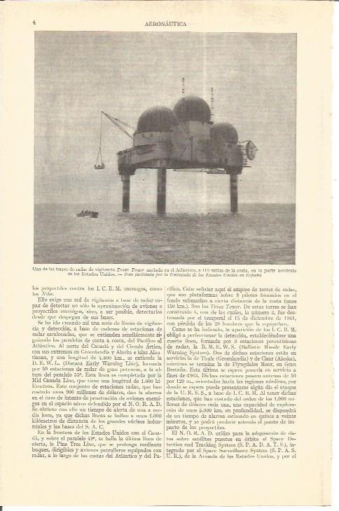 LAMINA V05147: Torres del radar de vigilancia Texas Tower