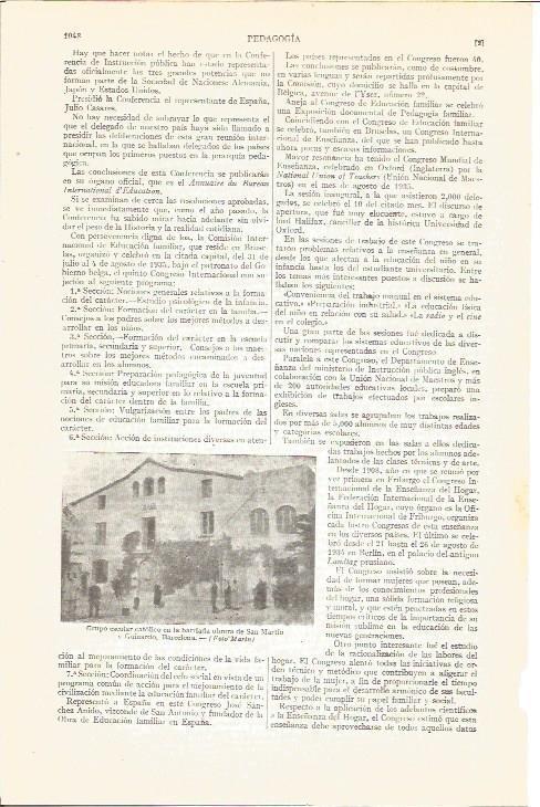LAMINA V05121: Escolares en barrio de San Martin y Guinardo, Barcelona