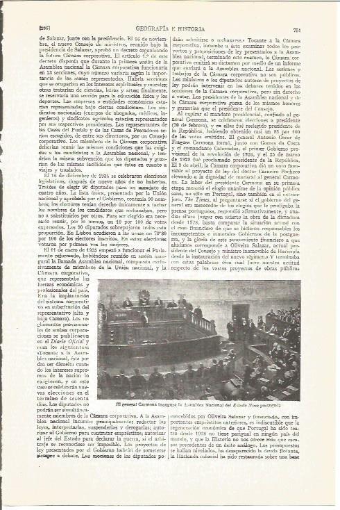 LAMINA V05093: El general Carmona en la Asamblea