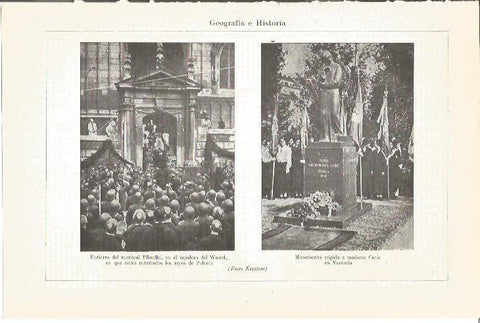 LAMINA V05092: Monumento a madame Curie en Varsovia 