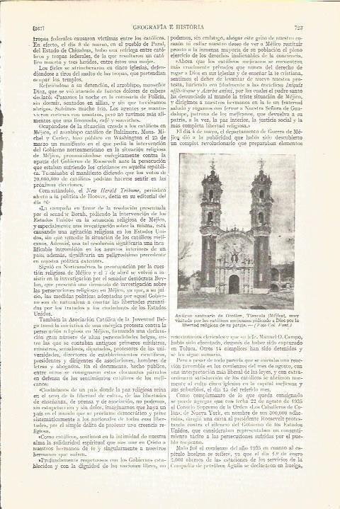 LAMINA V05089: Santuario de Ocotlan en Tlaxcala, Mejico