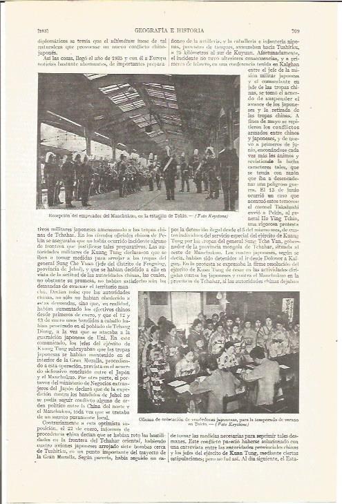 LAMINA V05085: Emperador de Manchukuo en la estacion de Tokio